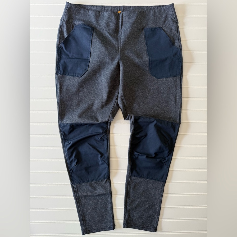 Carhartt Women’s Force Midweight Pocket Leggings – Size XL – Navy Heather